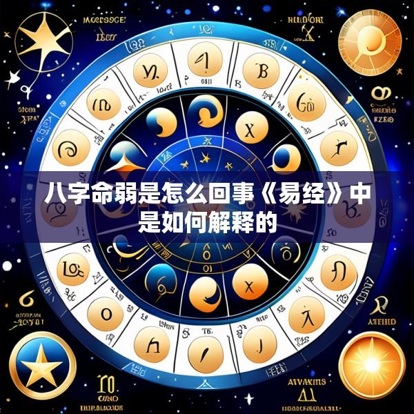 八字命弱是怎么回事《易经》中是如何解释的