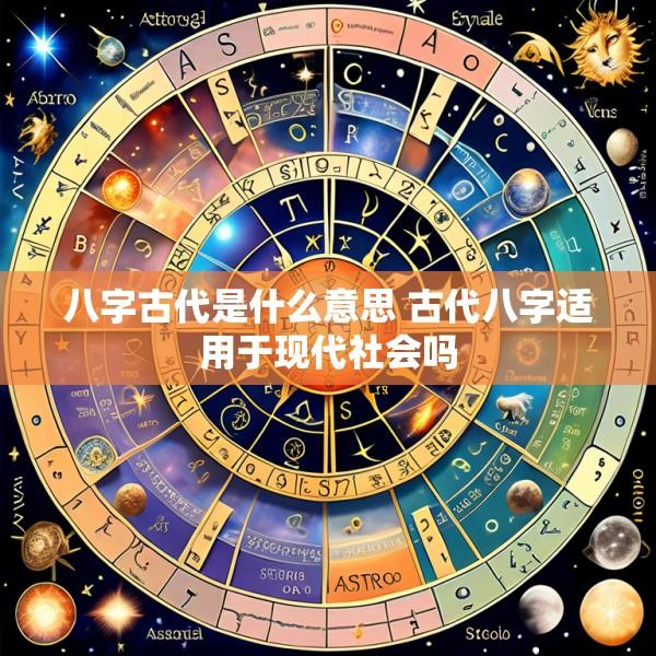 八字古代是什么意思 古代八字适用于现代社会吗