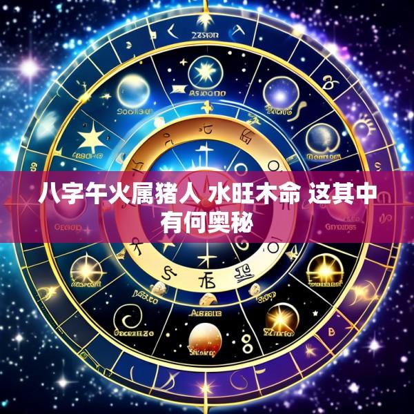 八字午火属猪人 水旺木命 这其中有何奥秘