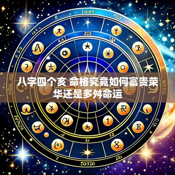八字四个亥 命格究竟如何富贵荣华还是多舛命运