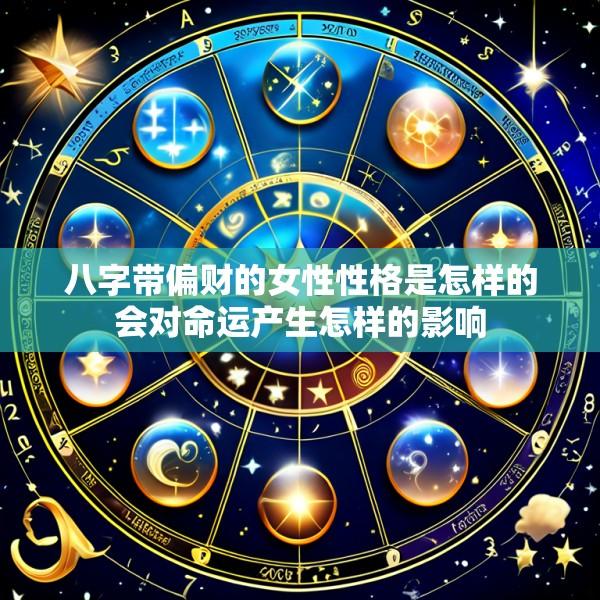 八字带偏财的女性性格是怎样的会对命运产生怎样的影响