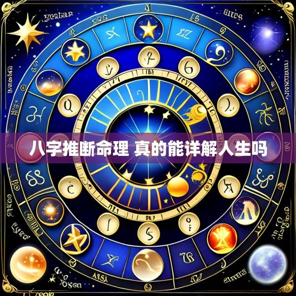 八字推断命理 真的能详解人生吗