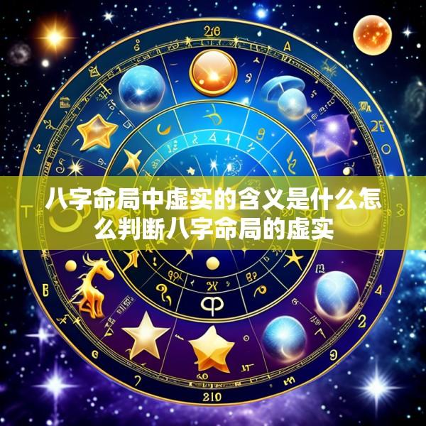 八字命局中虚实的含义是什么怎么判断八字命局的虚实