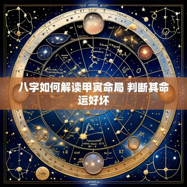 八字如何解读甲寅命局 判断其命运好坏