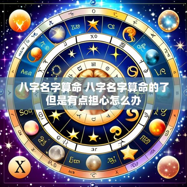 八字名字算命 八字名字算命的了但是有点担心怎么办