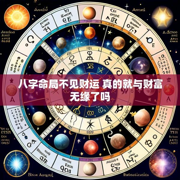 八字命局不见财运 真的就与财富无缘了吗
