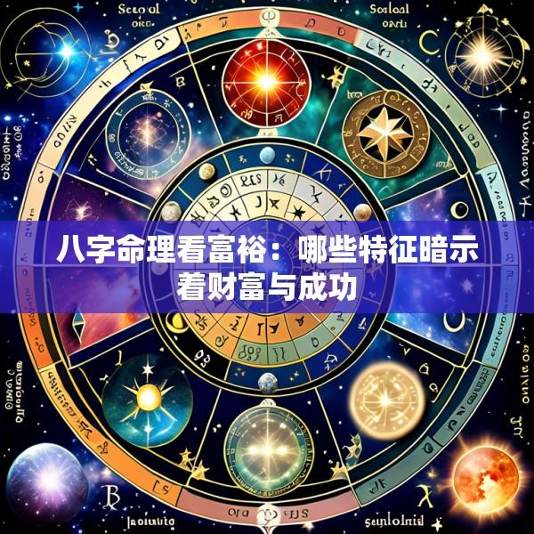 八字命理看富裕：哪些特征暗示着财富与成功