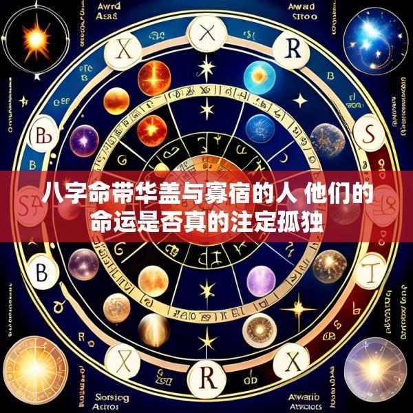 八字命带华盖与寡宿的人 他们的命运是否真的注定孤独