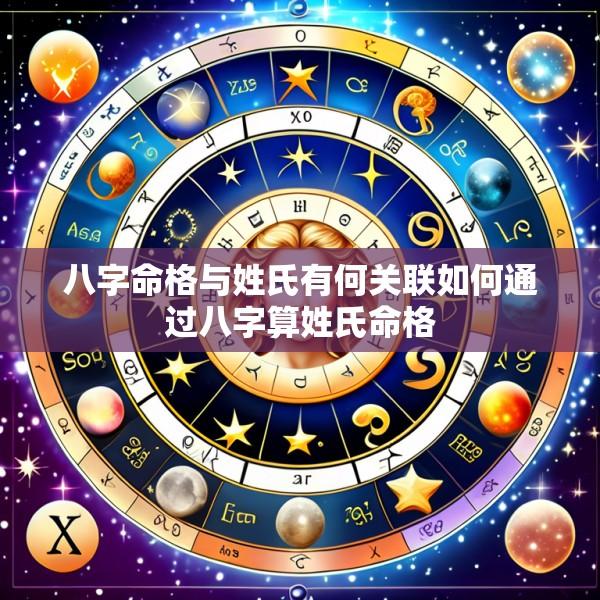 八字命格与姓氏有何关联如何通过八字算姓氏命格