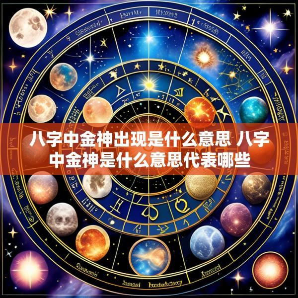 八字中金神出现是什么意思 八字中金神是什么意思代表哪些