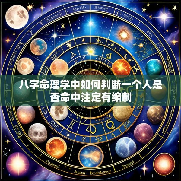 八字命理学中如何判断一个人是否命中注定有编制