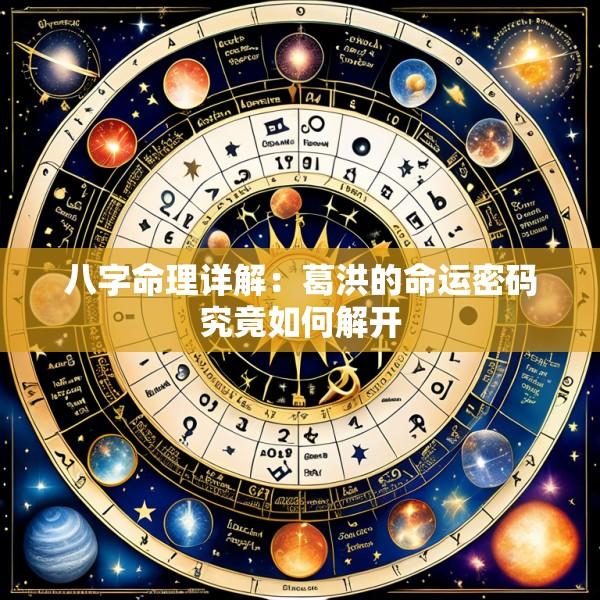 八字命理详解：葛洪的命运密码究竟如何解开