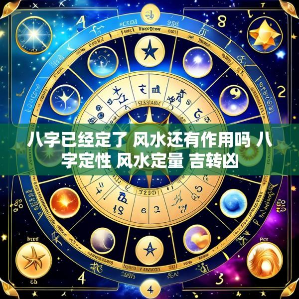 八字已经定了 风水还有作用吗 八字定性 风水定量 吉转凶