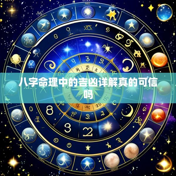 八字命理中的吉凶详解真的可信吗