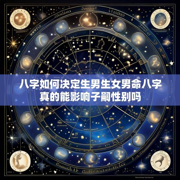 八字如何决定生男生女男命八字真的能影响子嗣性别吗