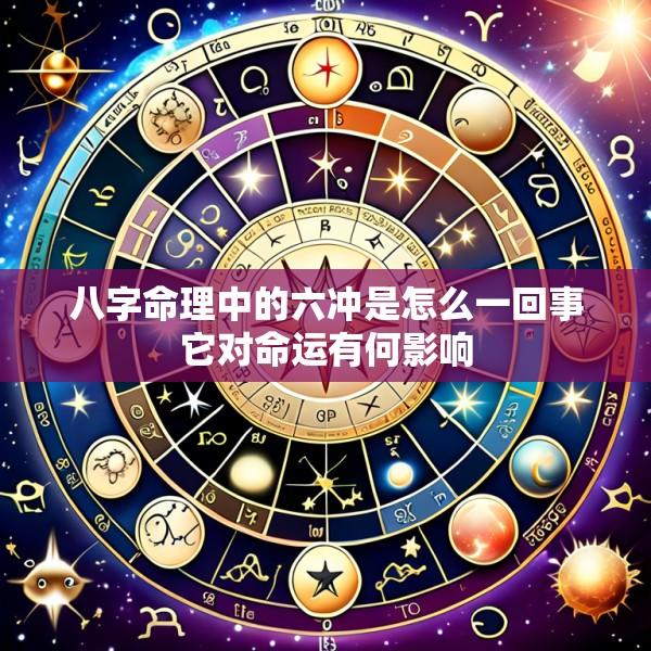 八字命理中的六冲是怎么一回事它对命运有何影响