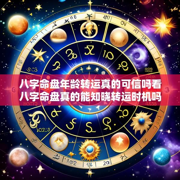 八字命盘年龄转运真的可信吗看八字命盘真的能知晓转运时机吗
