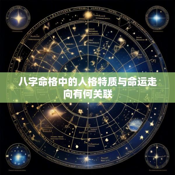 八字命格中的人格特质与命运走向有何关联