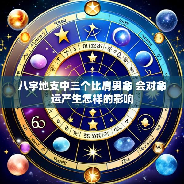 八字地支中三个比肩男命 会对命运产生怎样的影响