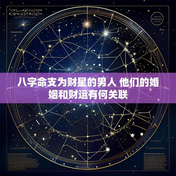 八字命支为财星的男人 他们的婚姻和财运有何关联