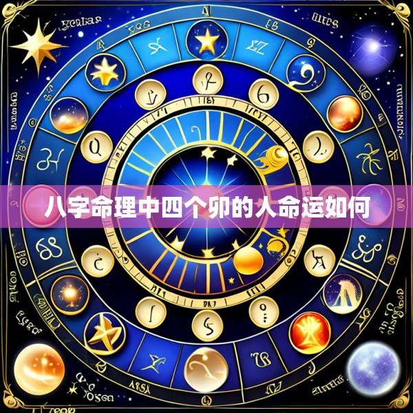 八字命理中四个卯的人命运如何