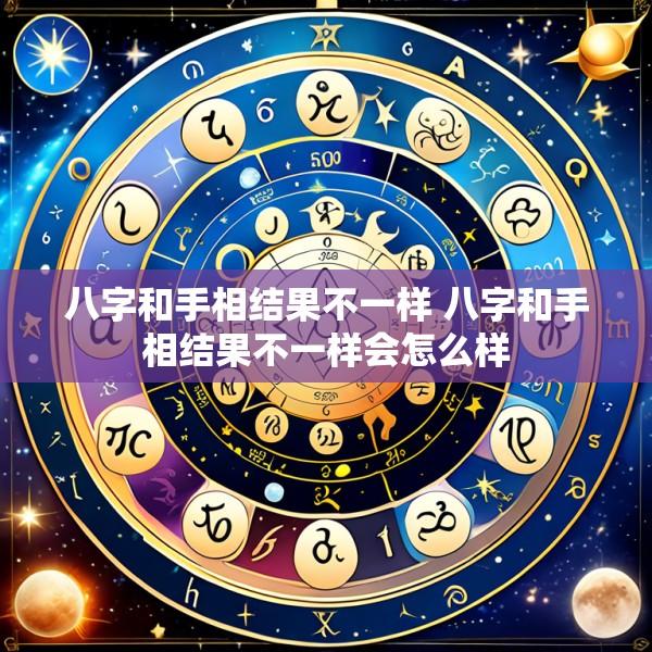 八字和手相结果不一样 八字和手相结果不一样会怎么样