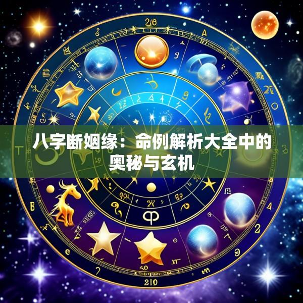 八字断姻缘：命例解析大全中的奥秘与玄机