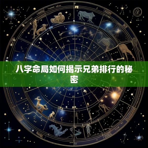八字命局如何揭示兄弟排行的秘密