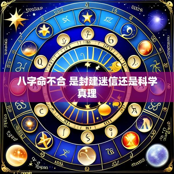 八字命不合 是封建迷信还是科学真理