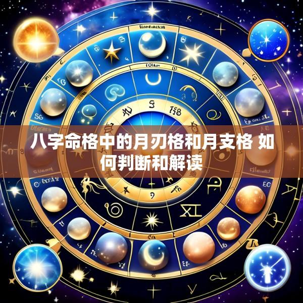 八字命格中的月刃格和月支格 如何判断和解读