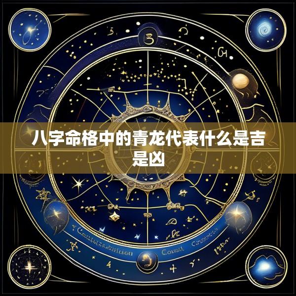八字命格中的青龙代表什么是吉是凶