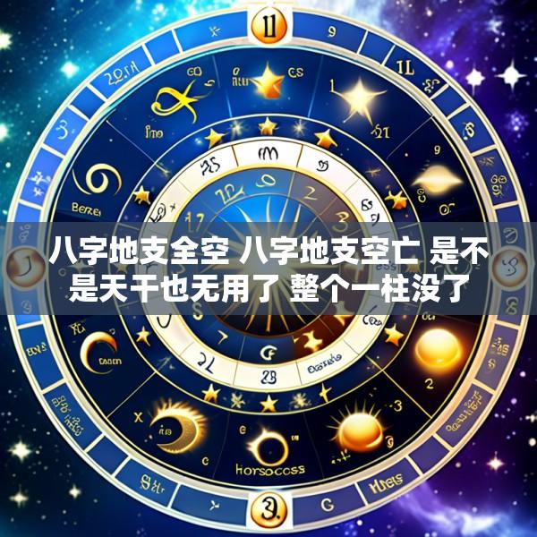 八字地支全空 八字地支空亡 是不是天干也无用了 整个一柱没了