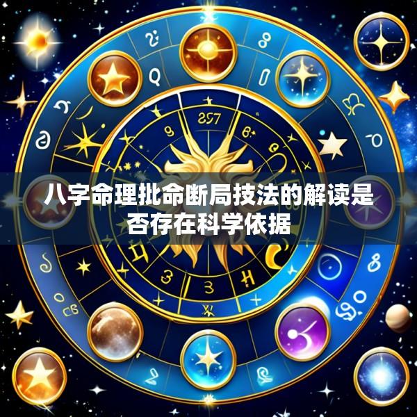 八字命理批命断局技法的解读是否存在科学依据