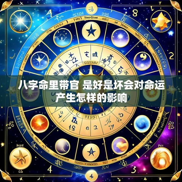 八字命里带官 是好是坏会对命运产生怎样的影响
