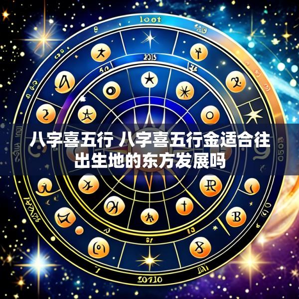 八字喜五行 八字喜五行金适合往出生地的东方发展吗
