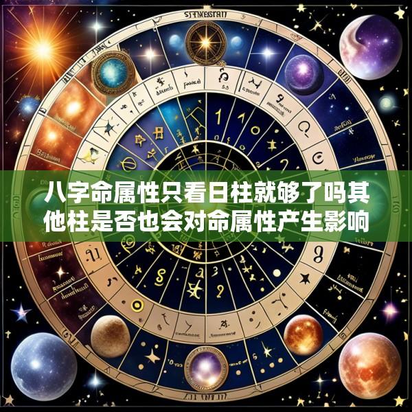 八字命属性只看日柱就够了吗其他柱是否也会对命属性产生影响呢