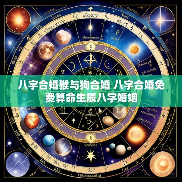 八字合婚猴与狗合婚 八字合婚免费算命生辰八字婚姻