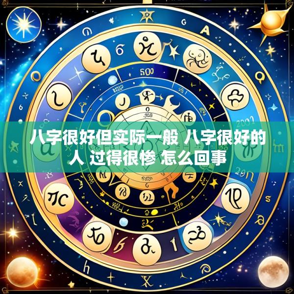 八字很好但实际一般 八字很好的人 过得很惨 怎么回事
