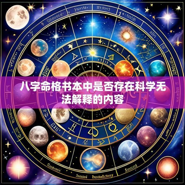 八字命格书本中是否存在科学无法解释的内容