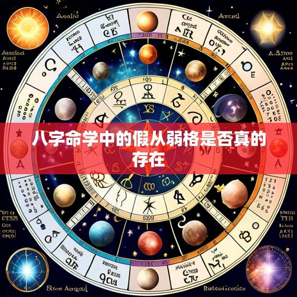 八字命学中的假从弱格是否真的存在