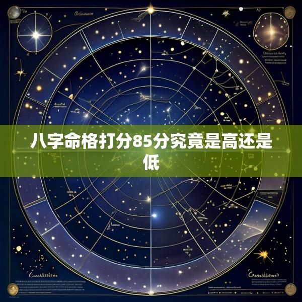 八字命格打分85分究竟是高还是低