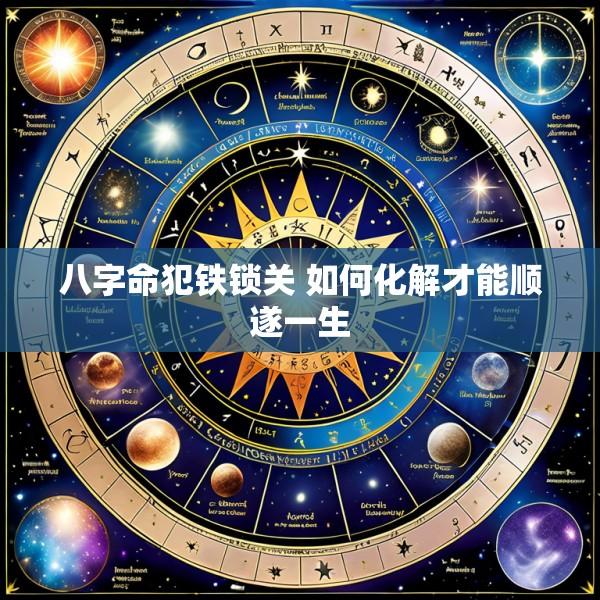 八字命犯铁锁关 如何化解才能顺遂一生
