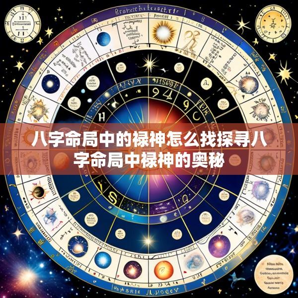 八字命局中的禄神怎么找探寻八字命局中禄神的奥秘