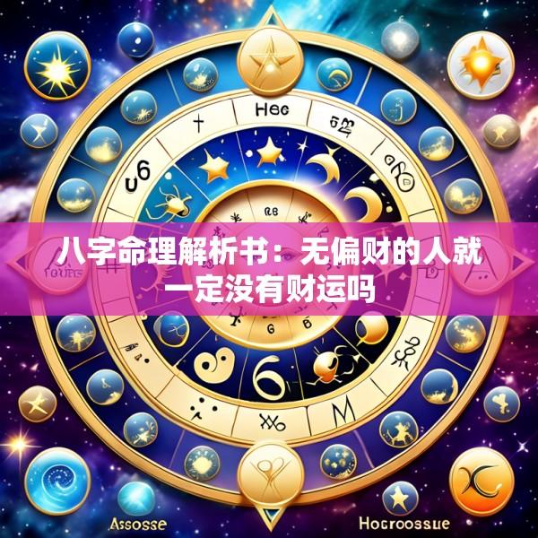 八字命理解析书：无偏财的人就一定没有财运吗