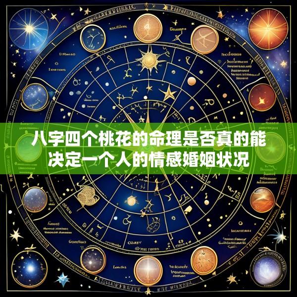 八字四个桃花的命理是否真的能决定一个人的情感婚姻状况