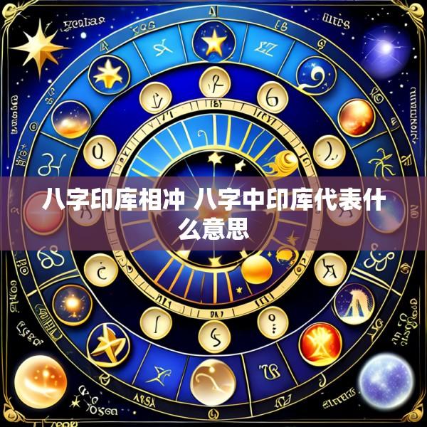 八字印库相冲 八字中印库代表什么意思