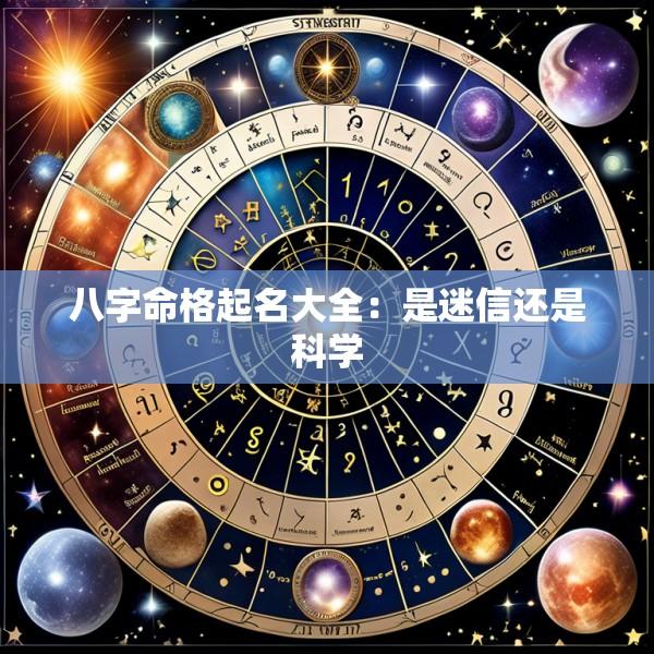 八字命格起名大全：是迷信还是科学