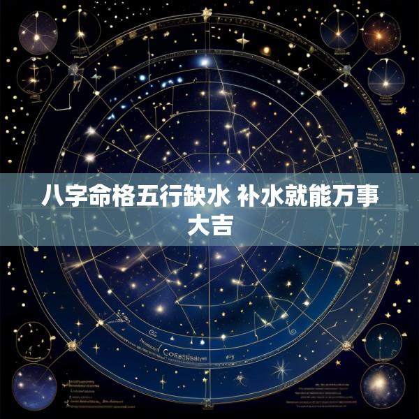 八字命格五行缺水 补水就能万事大吉