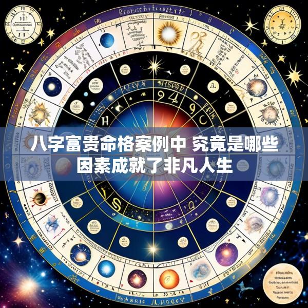 八字富贵命格案例中 究竟是哪些因素成就了非凡人生