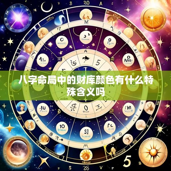 八字命局中的财库颜色有什么特殊含义吗